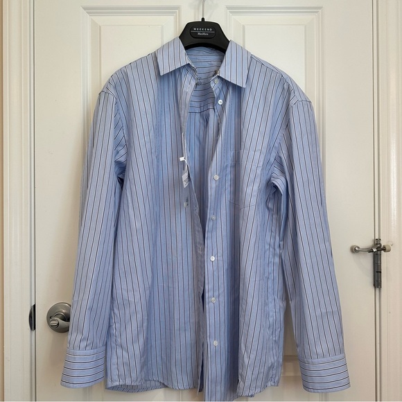 Max Mara Weekend Label-cut Cotton Poplin Shirt Size: US2 Xsmall Spring Summer - Picture 2 of 16